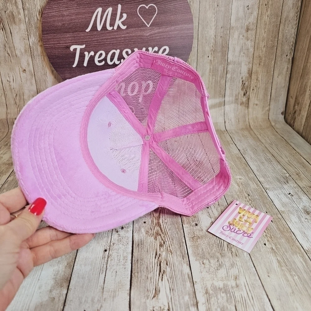 New! Juicy Couture Pink Velvet hat